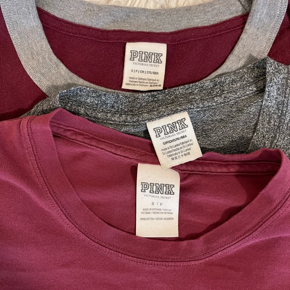 PINK | Long Sleeve | T Shirt Bundle | Set of 3 - Picture 15 of 15